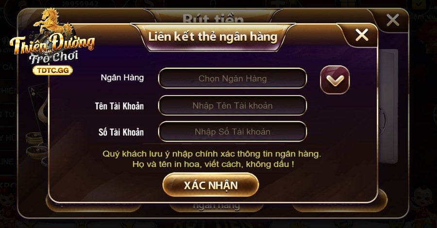 Một vài chú ý khi rút thưởng tại TDTC